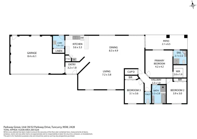 Floorplan of Homely house listing, 39/32 Parkway Grove, Tuncurry NSW 2428