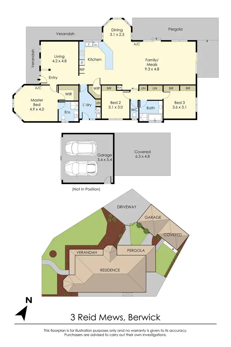 Floorplan of Homely house listing, 3 Reid Mews, Berwick VIC 3806