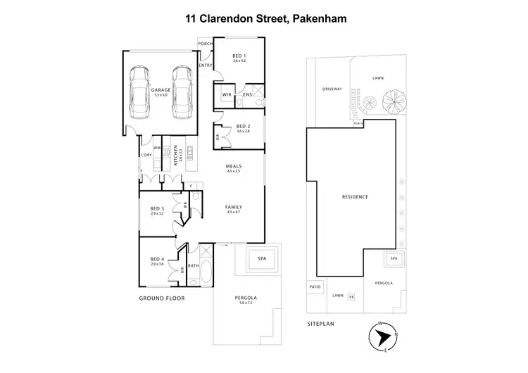 Floorplan of Homely house listing, 11 Clarendon Street, Pakenham VIC 3810