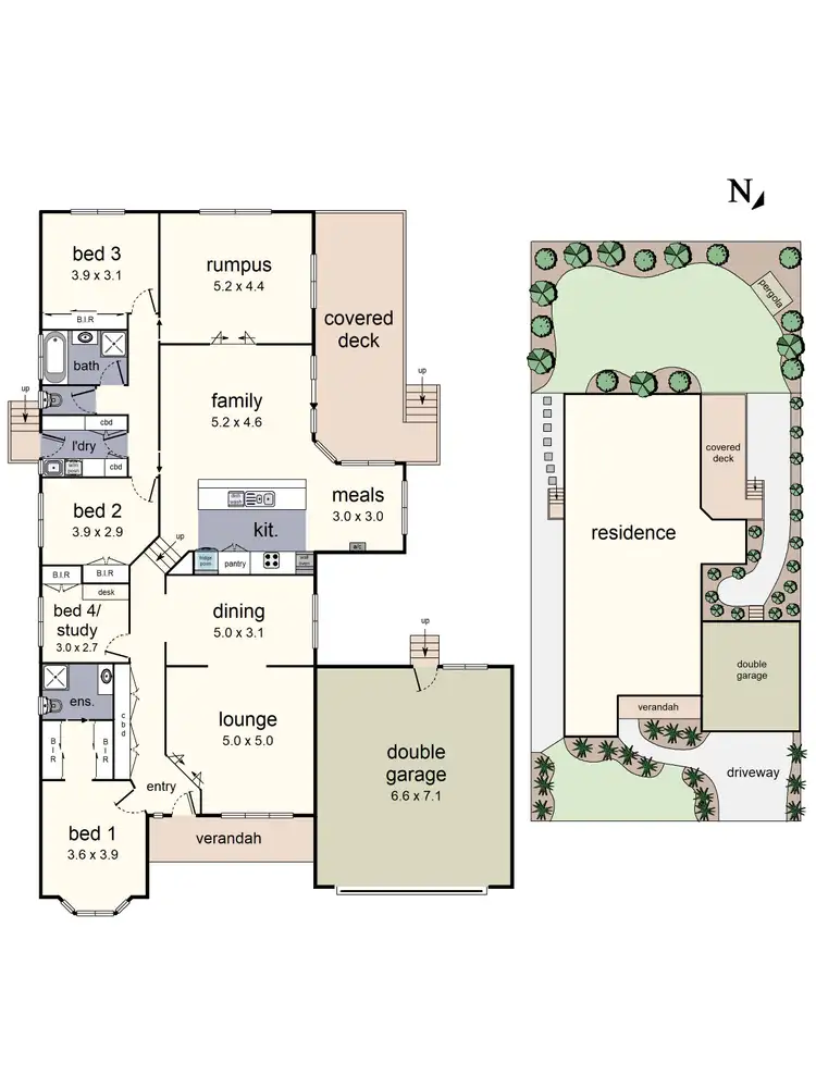 Floorplan of Homely house listing, 13 Packham Place, Wonga Park VIC 3115