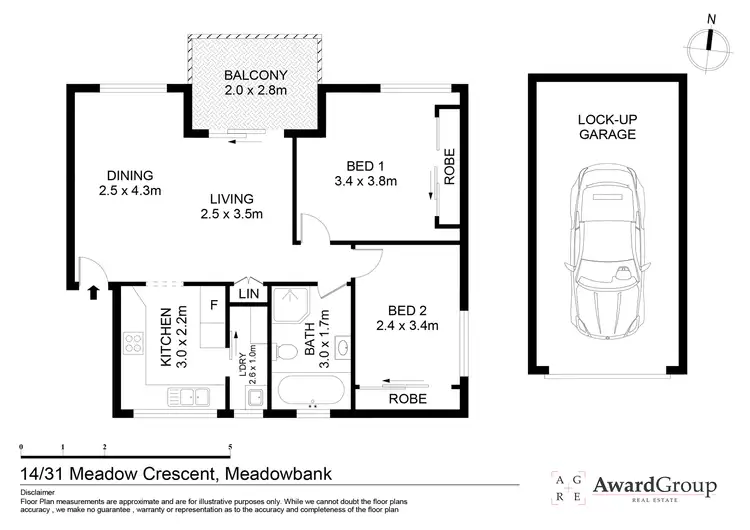 Floorplan of Homely unit listing, 14/31 Meadow Crescent, Meadowbank NSW 2114