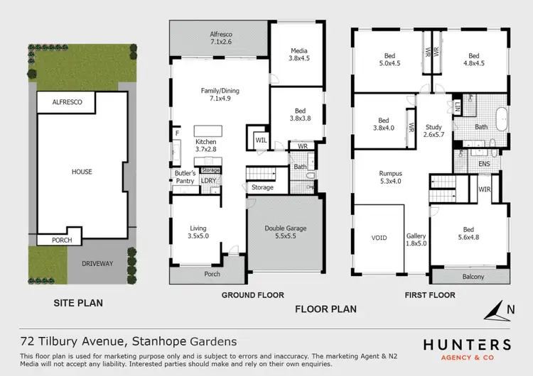 Floorplan of Homely house listing, 72 Tilbury Avenue, Stanhope Gardens NSW 2768