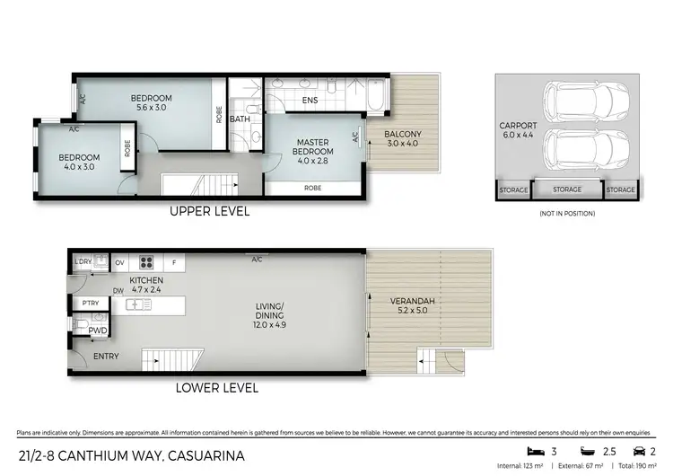 Floorplan of Homely unit listing, 21/2-8 Canthium Way, Casuarina NSW 2487