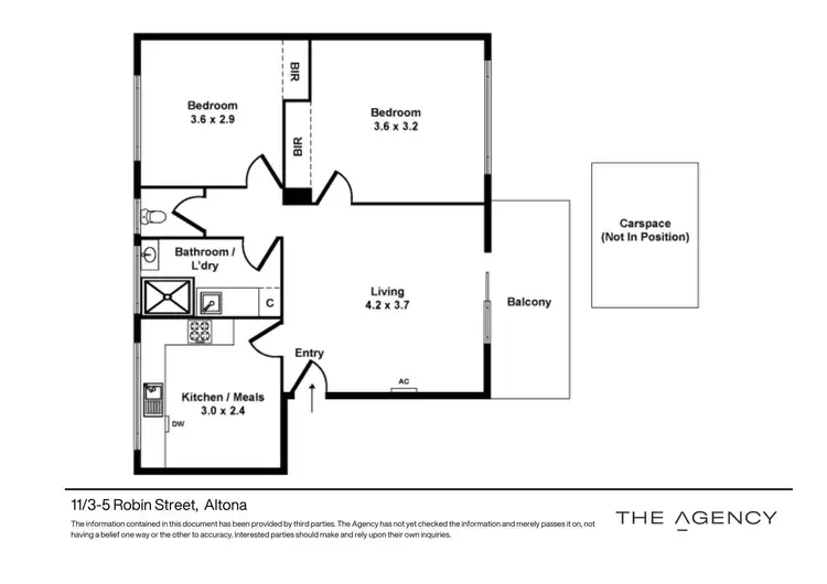 Floorplan of Homely unit listing, 11/3-5 Robin Street, Altona VIC 3018
