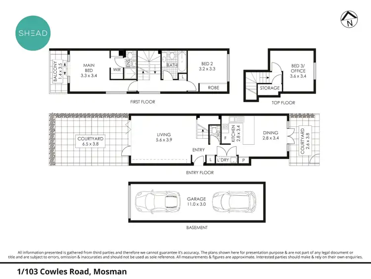 Floorplan of Homely house listing, 1/103 Cowles Road, Mosman NSW 2088