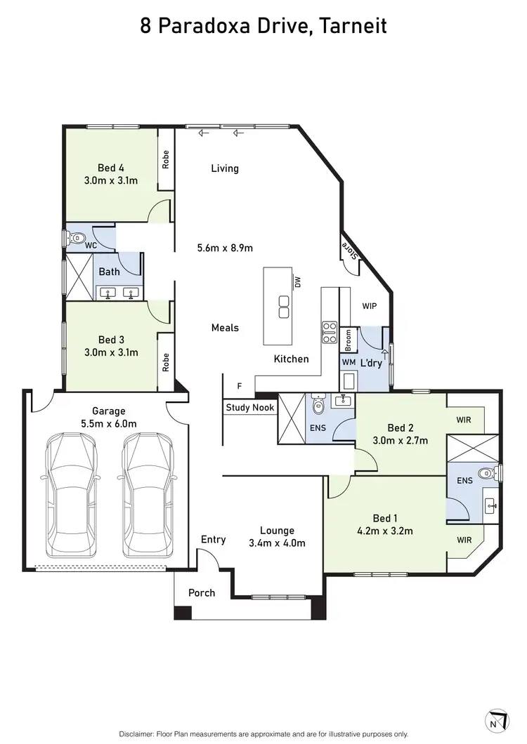 Floorplan of Homely house listing, 8 Paradoxa Drive, Tarneit VIC 3029