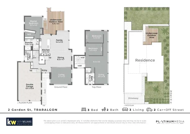 Floorplan of Homely house listing, 2 Gordon Street, Traralgon VIC 3844