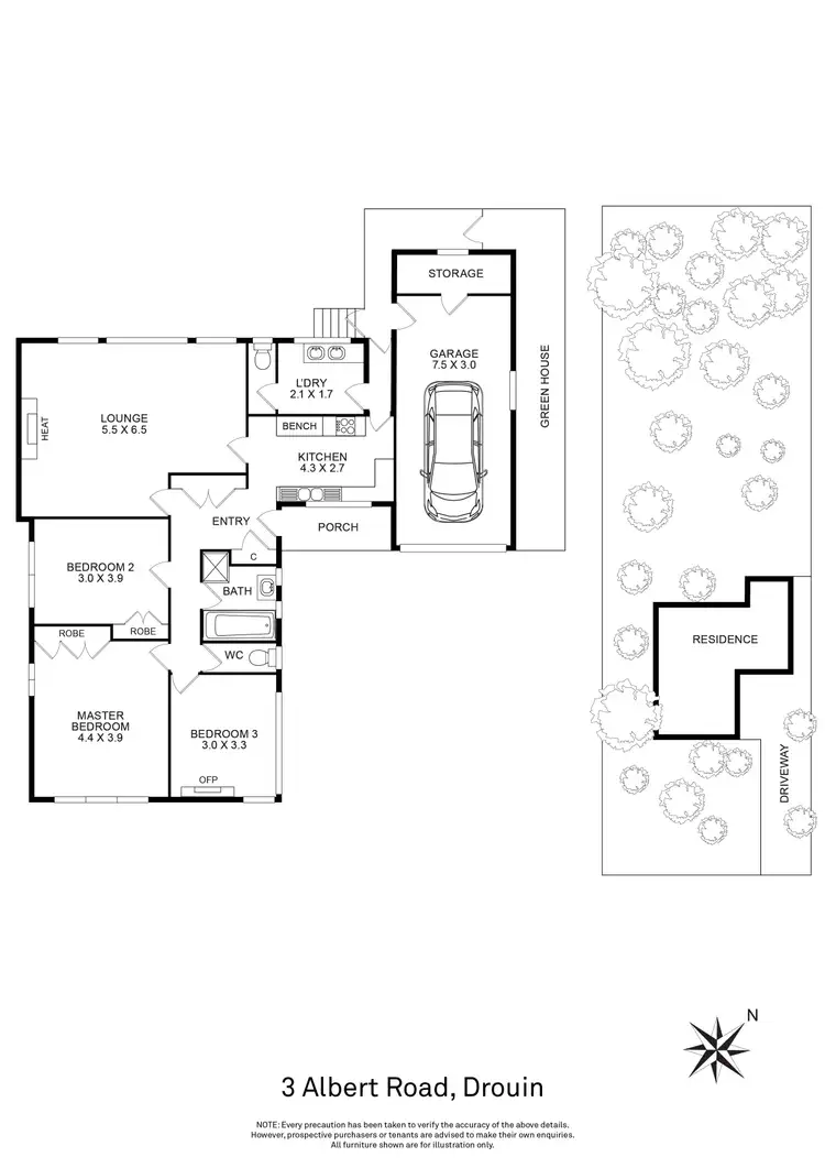 Floorplan of Homely house listing, 3 Albert Road, Drouin VIC 3818