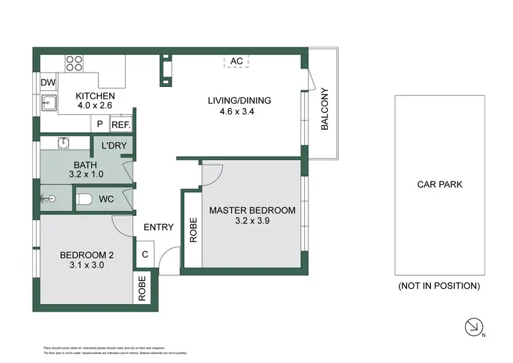 Floorplan of Homely apartment listing, 7/2 Erindale Avenue, Ripponlea VIC 3185