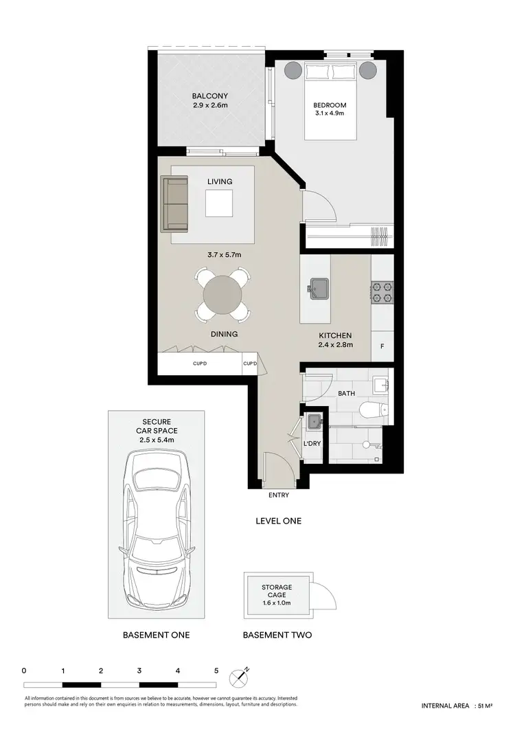 Floorplan of Homely apartment listing, C4101/1 Hamilton Crescent, Ryde NSW 2112