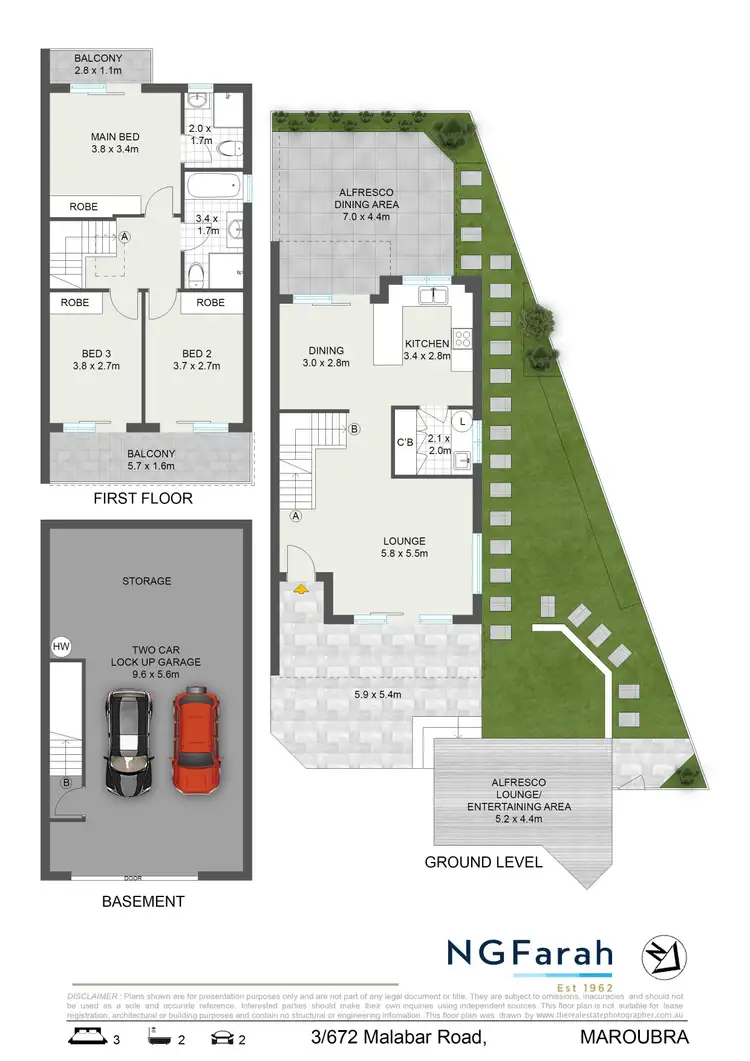 Floorplan of Homely house listing, 3/672 Malabar Road, Maroubra NSW 2035