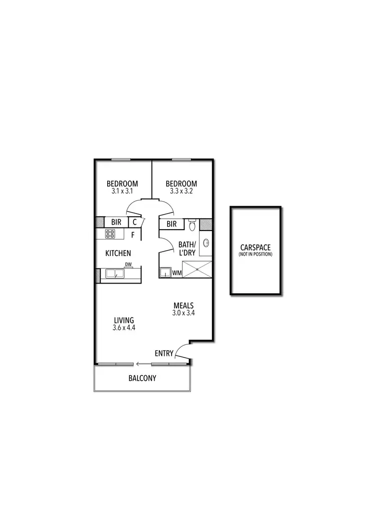 Floorplan of Homely apartment listing, 5/1062 Lygon Street, Carlton North VIC 3054