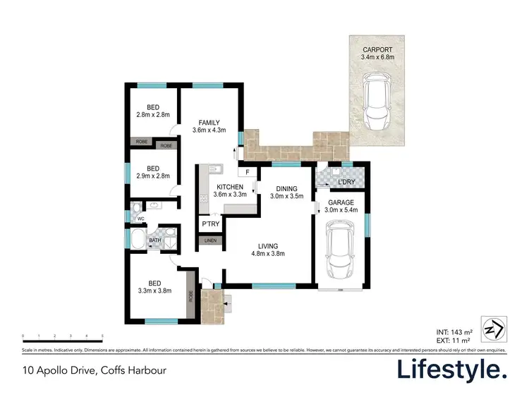 Floorplan of Homely house listing, 10 Apollo Drive, Coffs Harbour NSW 2450