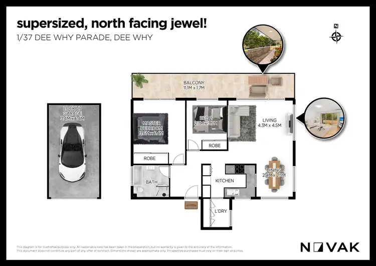 Floorplan of Homely apartment listing, 1/37 Dee Why Parade, Dee Why NSW 2099