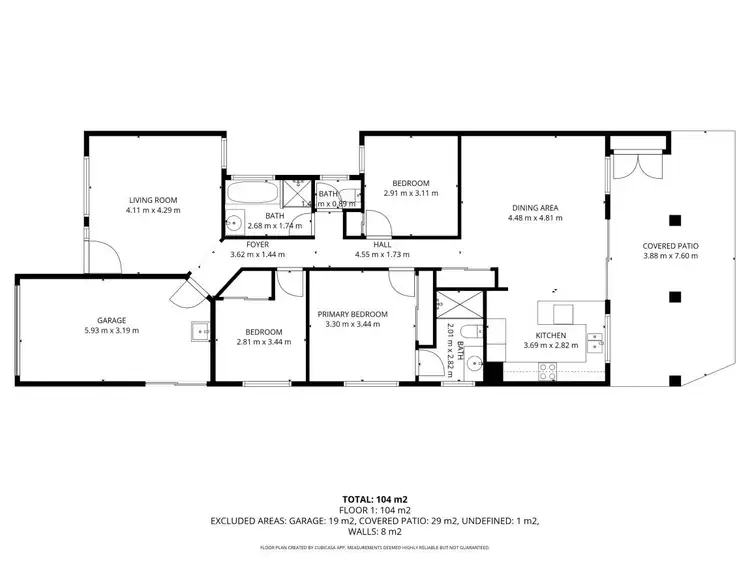 Floorplan of Homely house listing, 11 Monet Close, Kirwan QLD 4817