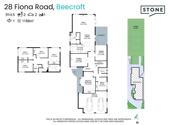 Floorplan of Homely house listing, 28 Fiona Road, Beecroft NSW 2119