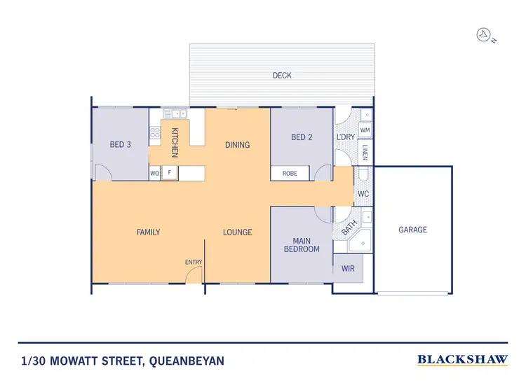 Floorplan of Homely apartment listing, 1/30 Mowatt Street, Queanbeyan East NSW 2620