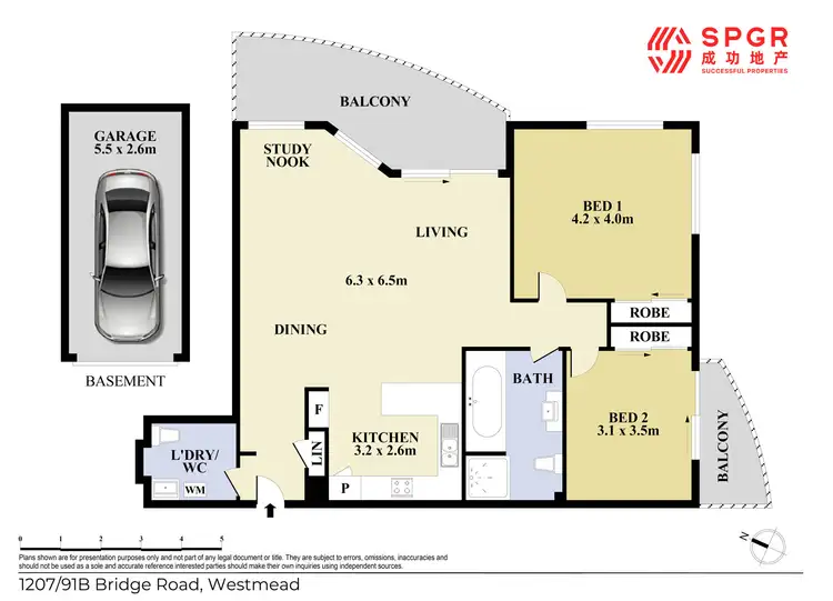 Floorplan of Homely apartment listing, 1207/91B Bridge Road, Westmead NSW 2145