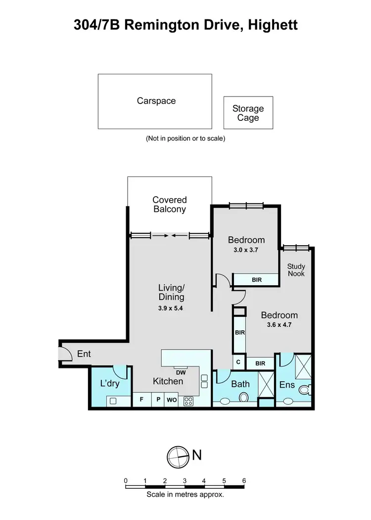 Floorplan of Homely apartment listing, 304/7B Remington Drive, Highett VIC 3190