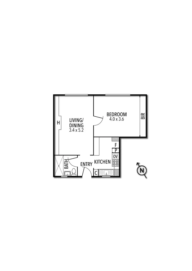 Floorplan of Homely apartment listing, 64/485 St Kilda Road, Melbourne VIC 3004