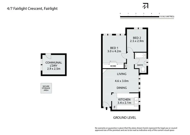 Floorplan of Homely apartment listing, 4/7 Fairlight Crescent, Fairlight NSW 2094