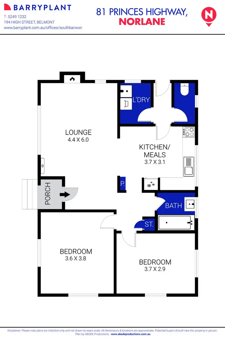 Floorplan of Homely house listing, 81 Princes Highway, Norlane VIC 3214