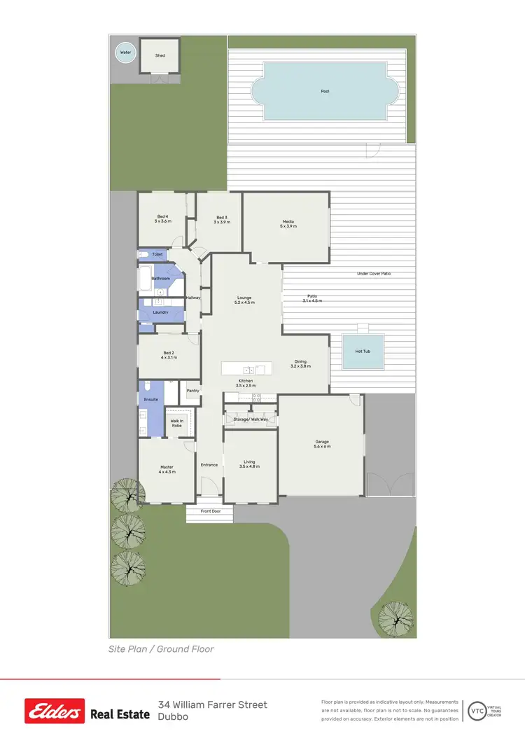 Floorplan of Homely house listing, 34 William Farrer Drive, Dubbo NSW 2830