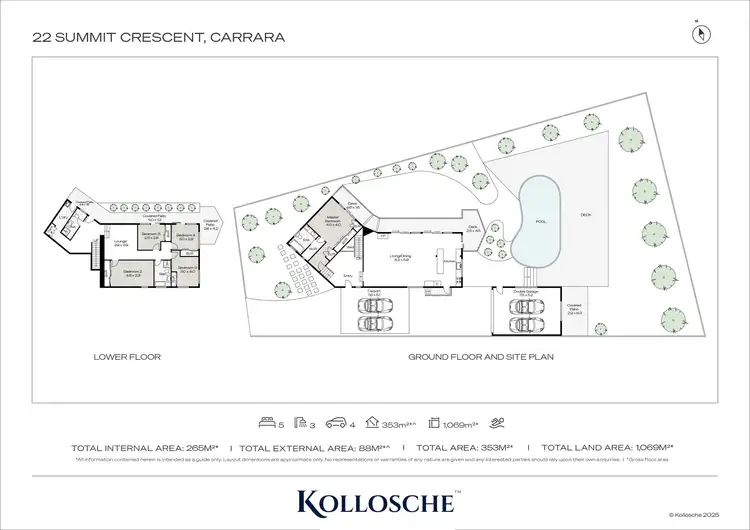Floorplan of Homely house listing, 22 Summit Crescent, Carrara QLD 4211