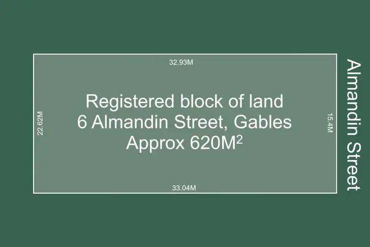 Floorplan of Homely land listing, 6 Almandin Street (Gables), Box Hill NSW 2765