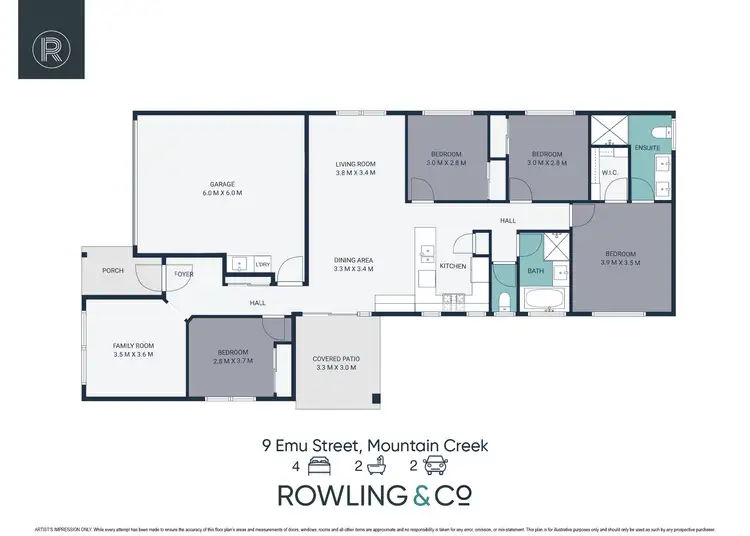 Floorplan of Homely house listing, 9 Emu Street, Mountain Creek QLD 4557