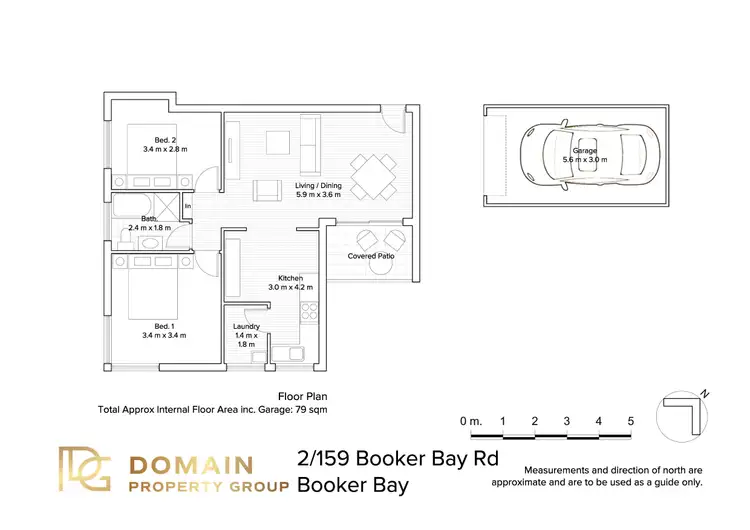 Floorplan of Homely unit listing, 2/159 Booker Bay Road, Booker Bay NSW 2257