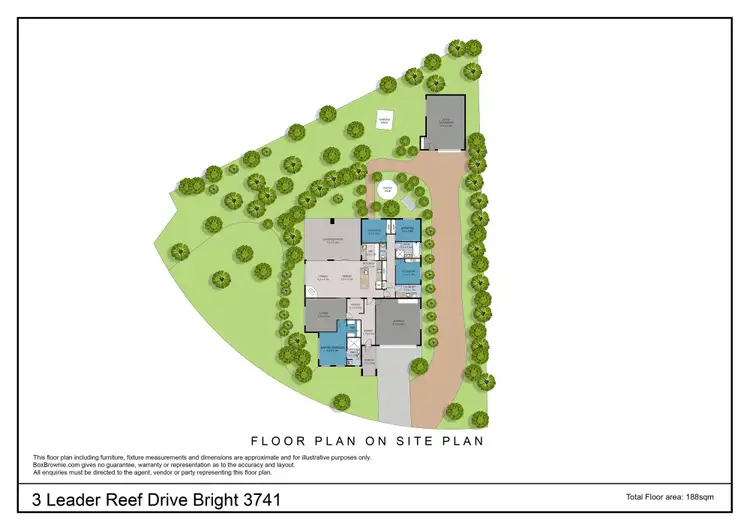 Floorplan of Homely house listing, 3 Leader Reef Drive, Bright VIC 3741