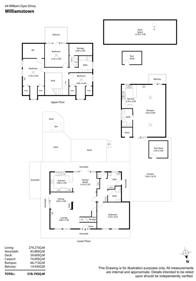 Floorplan of Homely house listing, 44 William Dyer Drive, Williamstown SA 5351