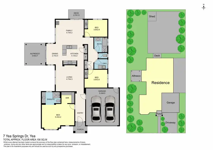 Floorplan of Homely house listing, 7 Yea Springs Drive, Yea VIC 3717