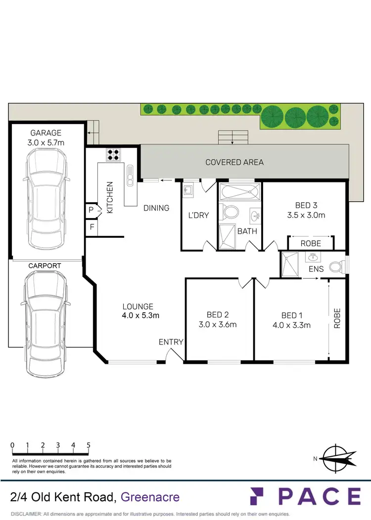 Floorplan of Homely villa listing, 2/4 Old Kent Road, Greenacre NSW 2190