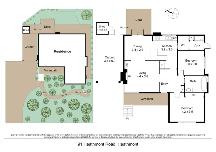Floorplan of Homely house listing, 91 Heathmont Road, Heathmont VIC 3135