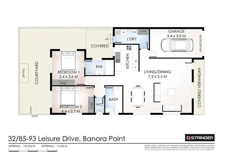 Floorplan of Homely villa listing, 32/85-93 Leisure Drive, Banora Point NSW 2486