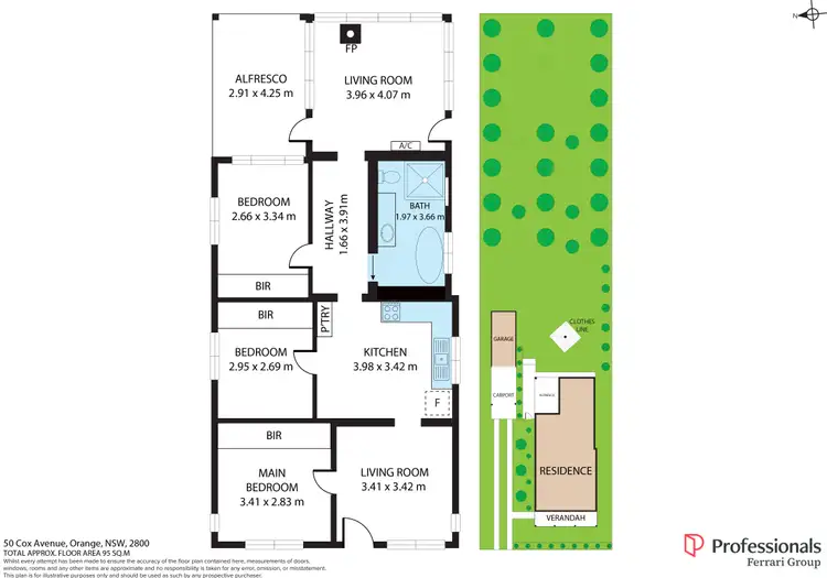 Floorplan of Homely house listing, 50 Cox Avenue, Orange NSW 2800