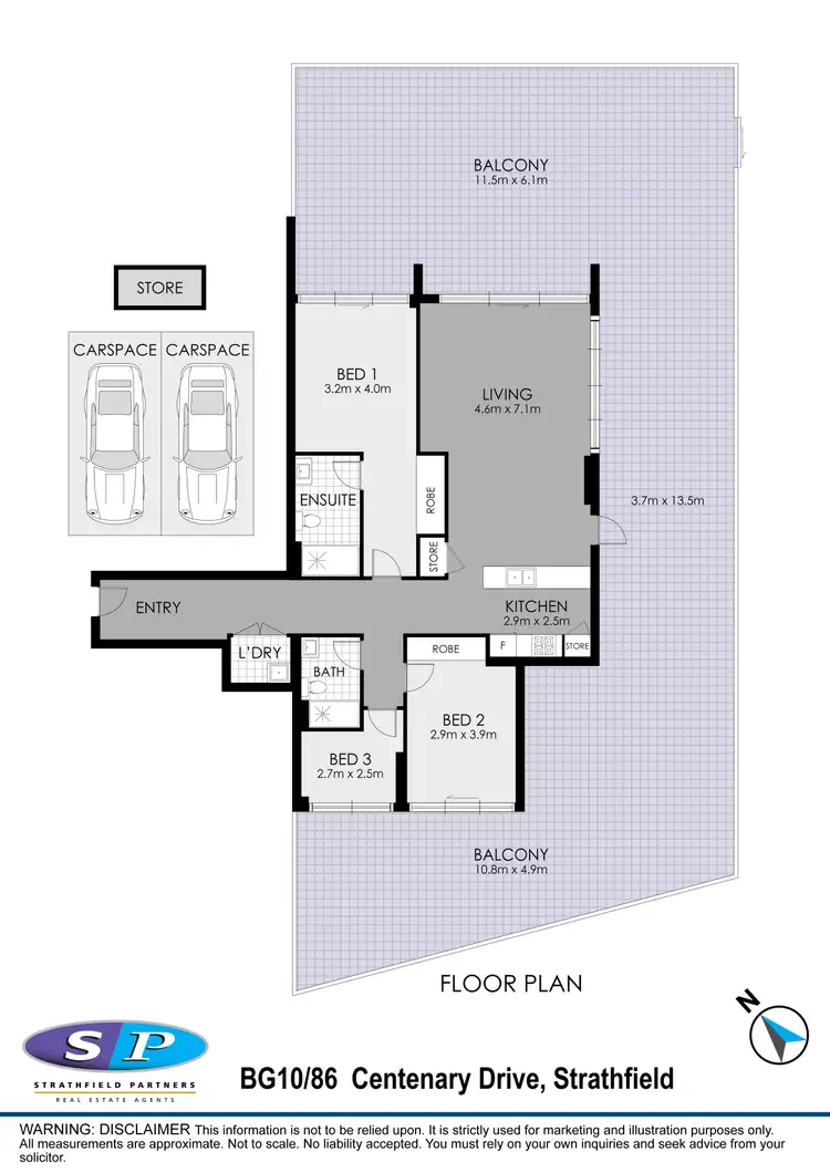 Floorplan of Homely apartment listing, BG10/86 Centenary Drive, Strathfield NSW 2135