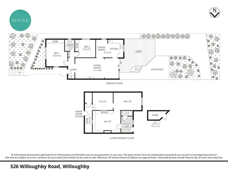 Floorplan of Homely house listing, 526 Willoughby Road, Willoughby NSW 2068