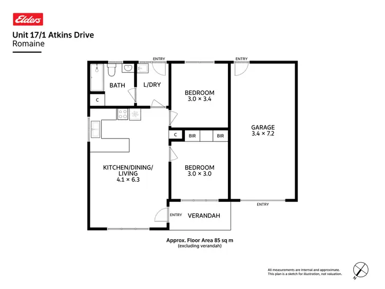 Floorplan of Homely unit listing, 6,17,19,20/21/1 Atkins Drive, Romaine TAS 7320