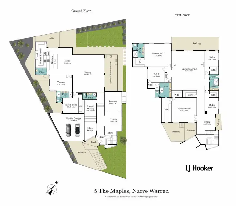 Floorplan of Homely house listing, 5 The Maples, Narre Warren VIC 3805