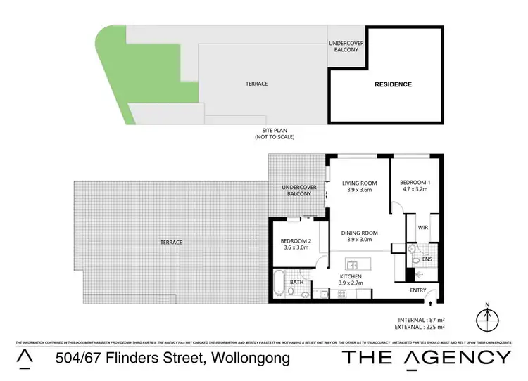 Floorplan of Homely apartment listing, 504/67 Flinders Street, Wollongong NSW 2500