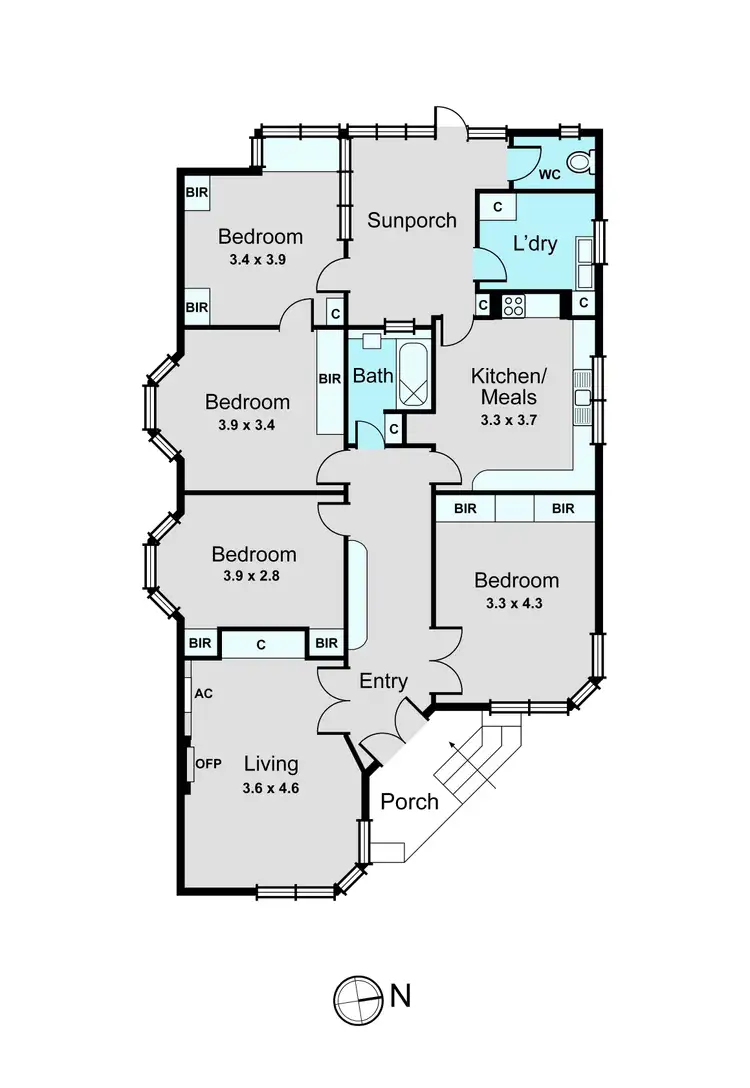 Floorplan of Homely house listing, 1/1A Lincoln Avenue, Oakleigh VIC 3166