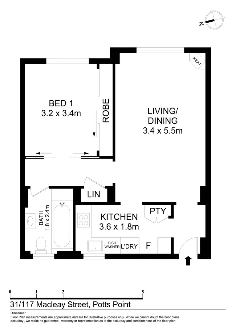 Floorplan of Homely apartment listing, 31/117 Macleay Street, Potts Point NSW 2011