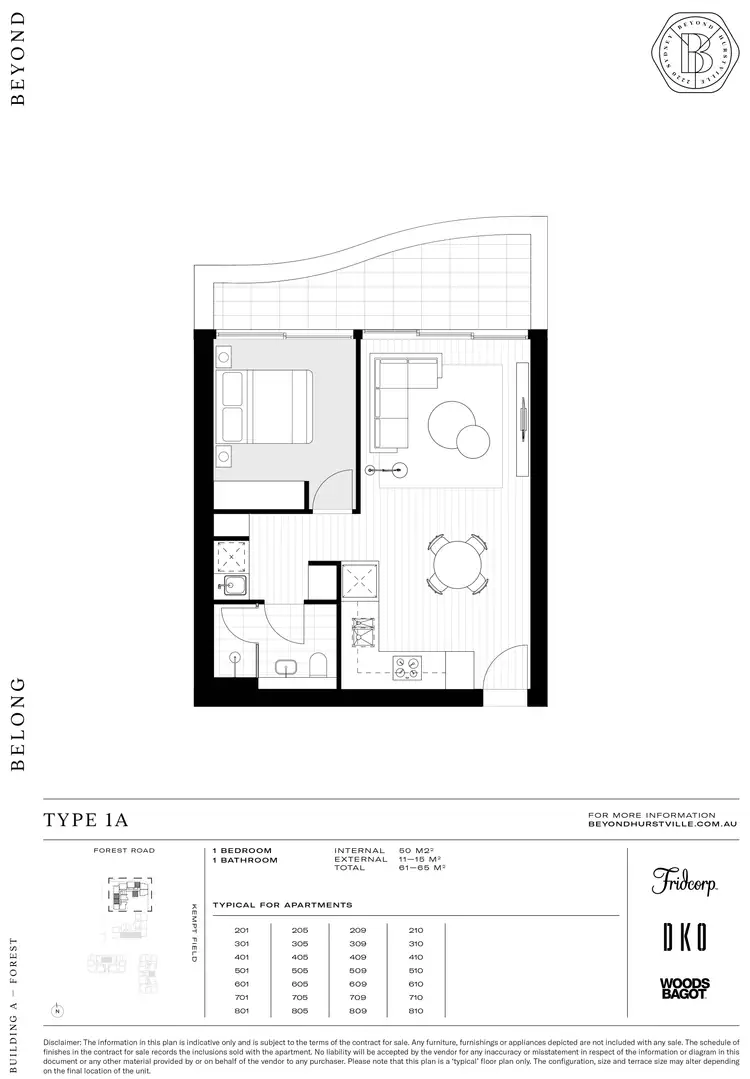 Floorplan of Homely apartment listing, 709/15 Jack Brabham Drive, Hurstville NSW 2220