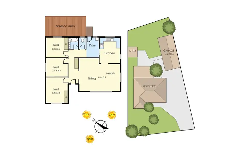 Floorplan of Homely house listing, 21 Monterey Boulevard, Frankston North VIC 3200