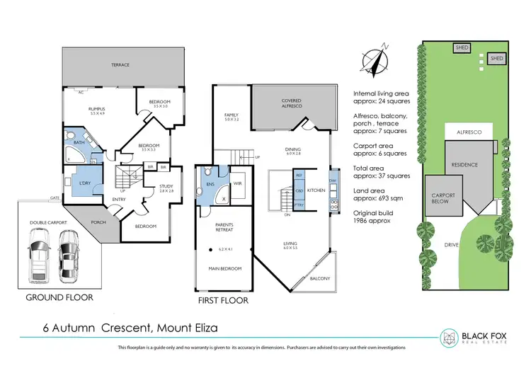 Floorplan of Homely house listing, 6 Autumn Crescent, Mount Eliza VIC 3930