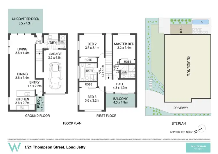 Floorplan of Homely townhouse listing, 1/21 Thompson Street, Long Jetty NSW 2261