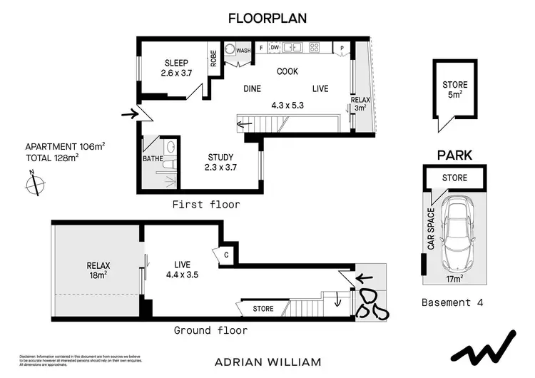 Floorplan of Homely apartment listing, 101/14 McGill Street, Lewisham NSW 2049